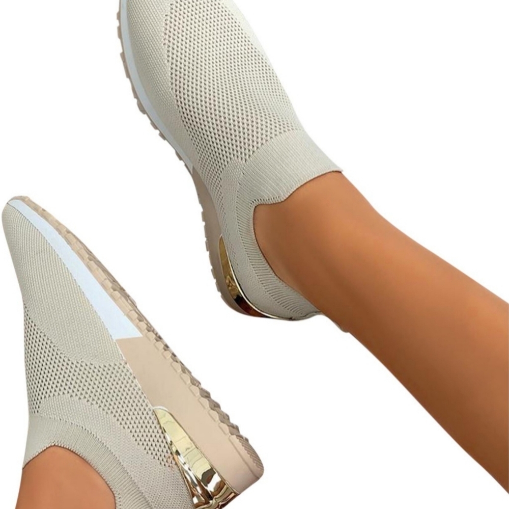 Woman Outdoor Mesh Solid Color Sport Shoe Running Breathable